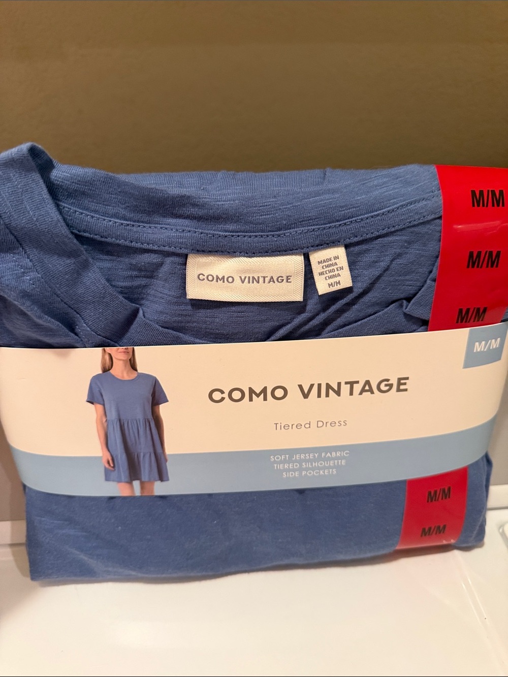 Como Vintage Tiered Dress